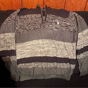Men’s us polo assn. sweater different shades of gray and black